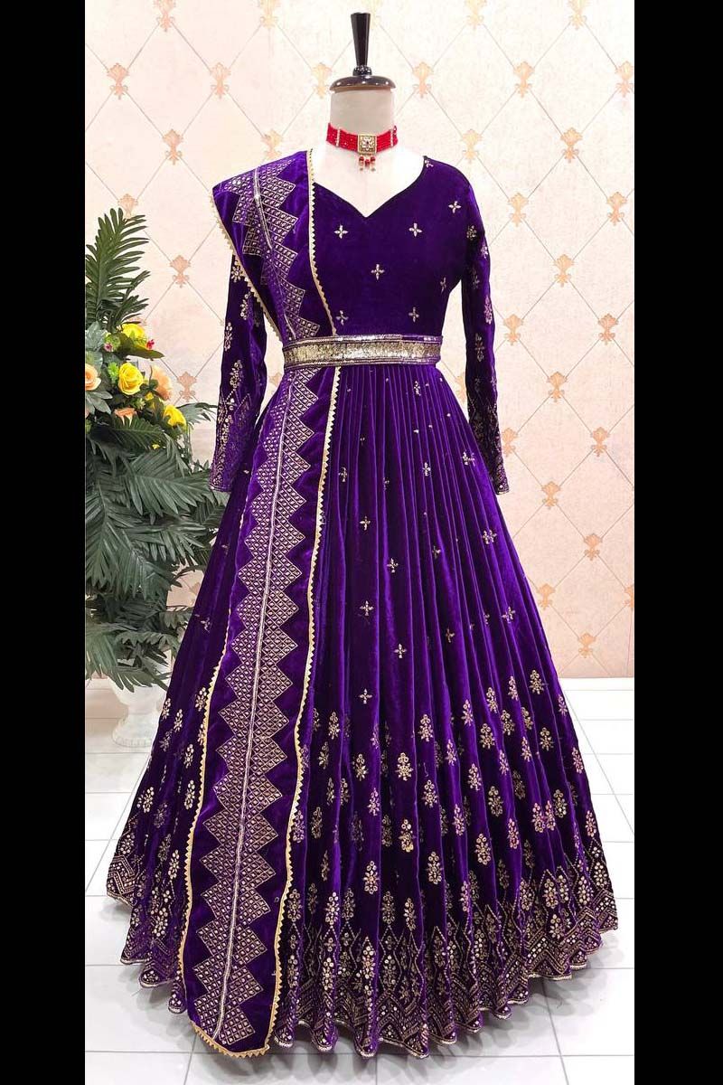 Buy Purple Dresses & Gowns for Women by JV IMPEX Online | Ajio.com