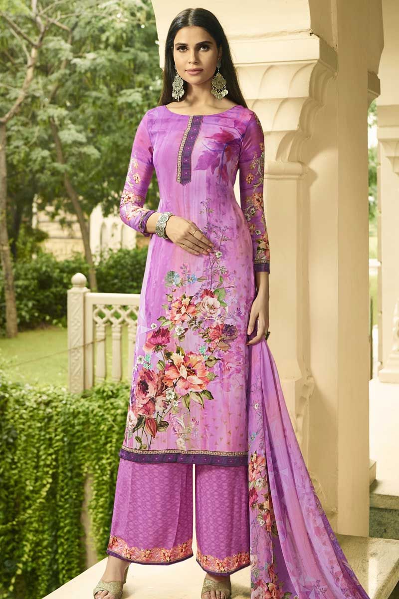 Purple Suit Sets: Buy Purple Salwar Suits Online in India @Best Price |  Aachho