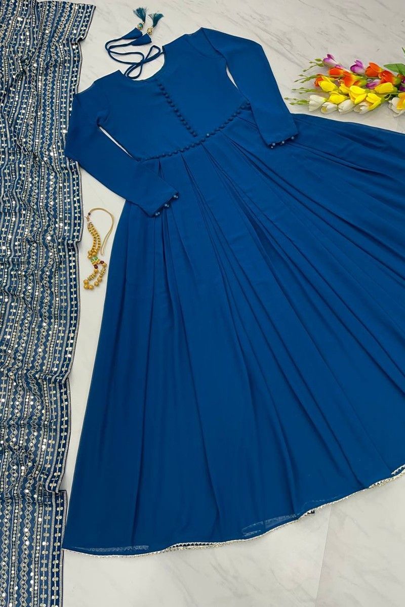 A-line Evening Dress, Long Sleeves Prom Dress, Navy Blue Evening Dress,  Maxi Prom Dress, Sexy Evening Dress, Elegant Prom Dress, Custom Made |  Cocobrides