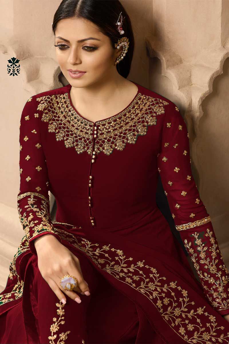 32% OFF on Drashti Dhami Blue Colour Designer Anarkali Suits on Amazon |  PaisaWapas.com