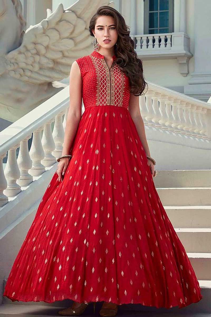 Ethnic Georgette Gown