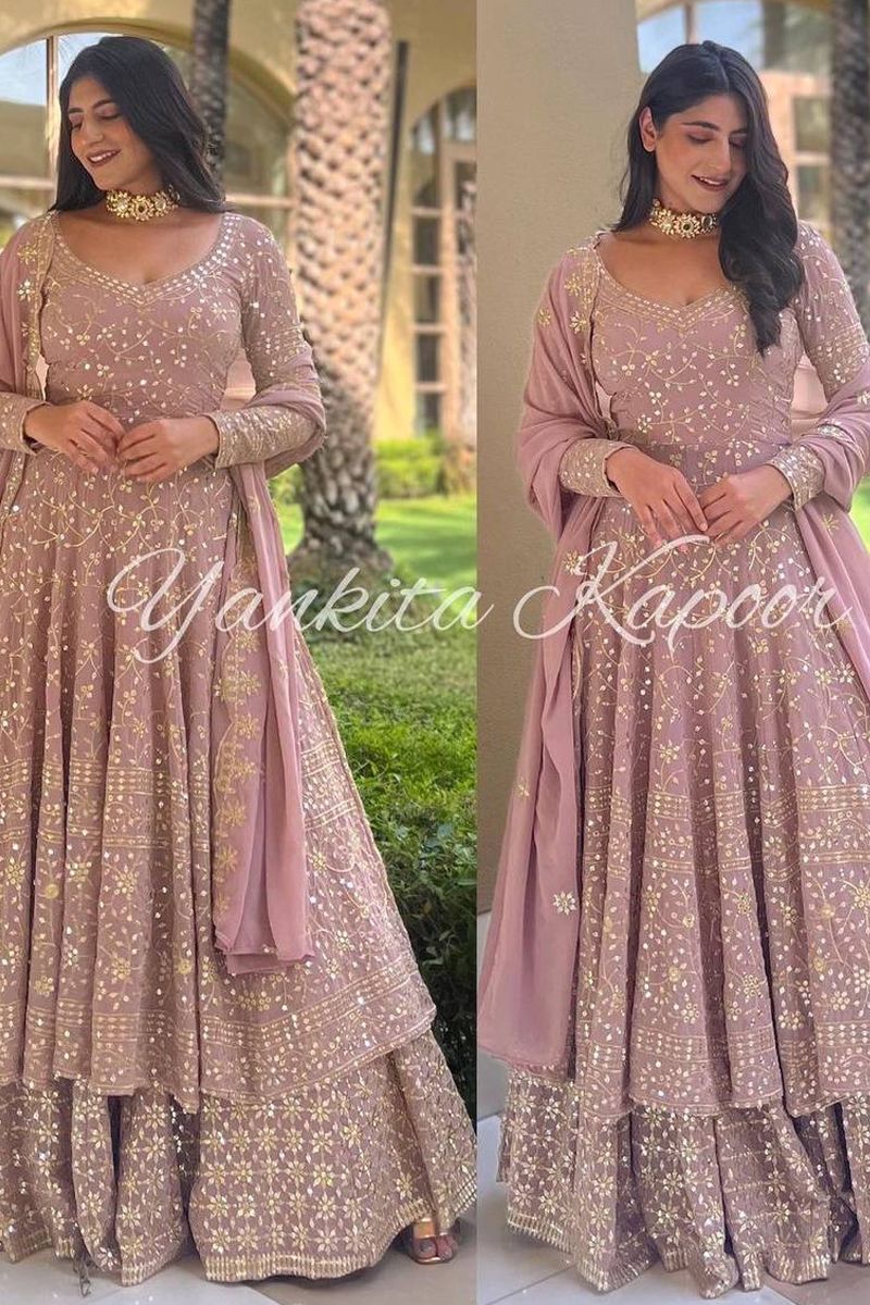 Yankita Kapoor Ideal Green Color Lehenga Style Sharara Suit | Lehenga  style, Fancy sarees, Embroidered gown