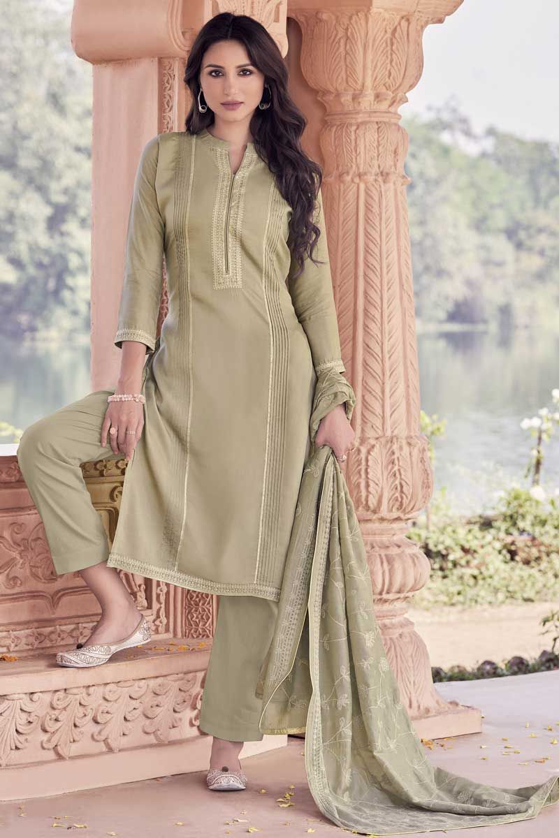 Georgette Pastel Green Party Wear Embroidered Designer Kurti, Size: M, L &  XL at Rs 795 in Surat
