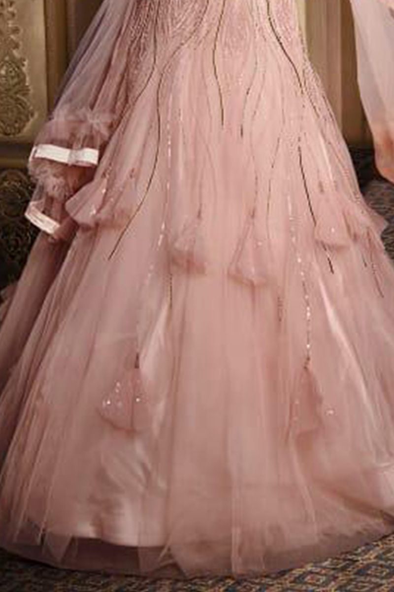 Blush Champagne Princess Wedding Dresses Vestido De noivas ZW456 – TANYA  BRIDAL