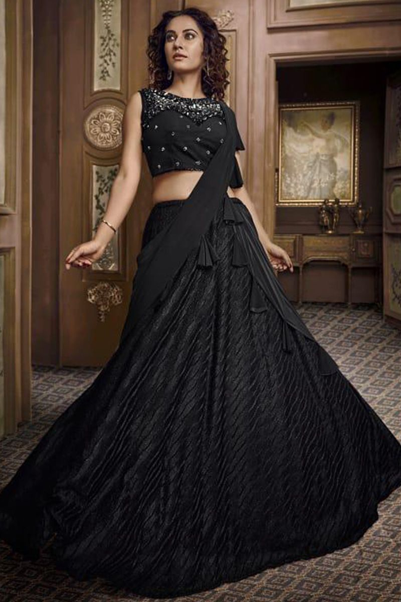 Shafnufab Black Women Net Bollywood Gown Salwar Suit Indian Ethnic Gow –  Shafnu Fab