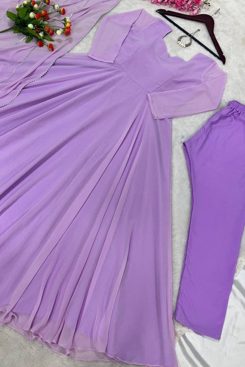 Buy Light Purple Gowns Online at Best Price on Indian Cloth Store.
