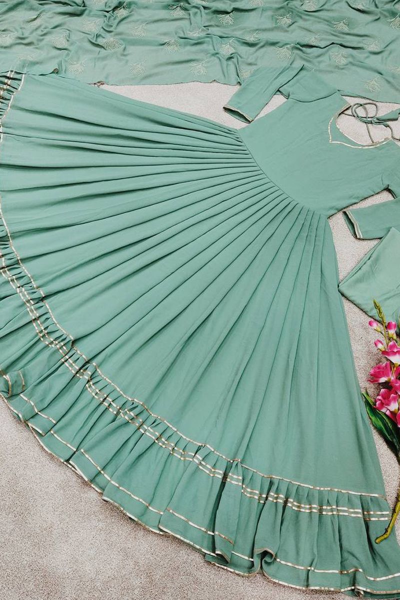 Mint green gown, Babies & Kids, Babies & Kids Fashion on Carousell
