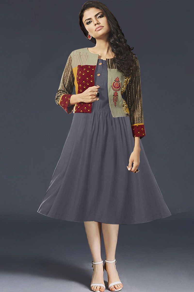 Jhala Cotty Vol-2 Wholesale Full Stitched Long Koti Style Kurtis -  textiledeal.in