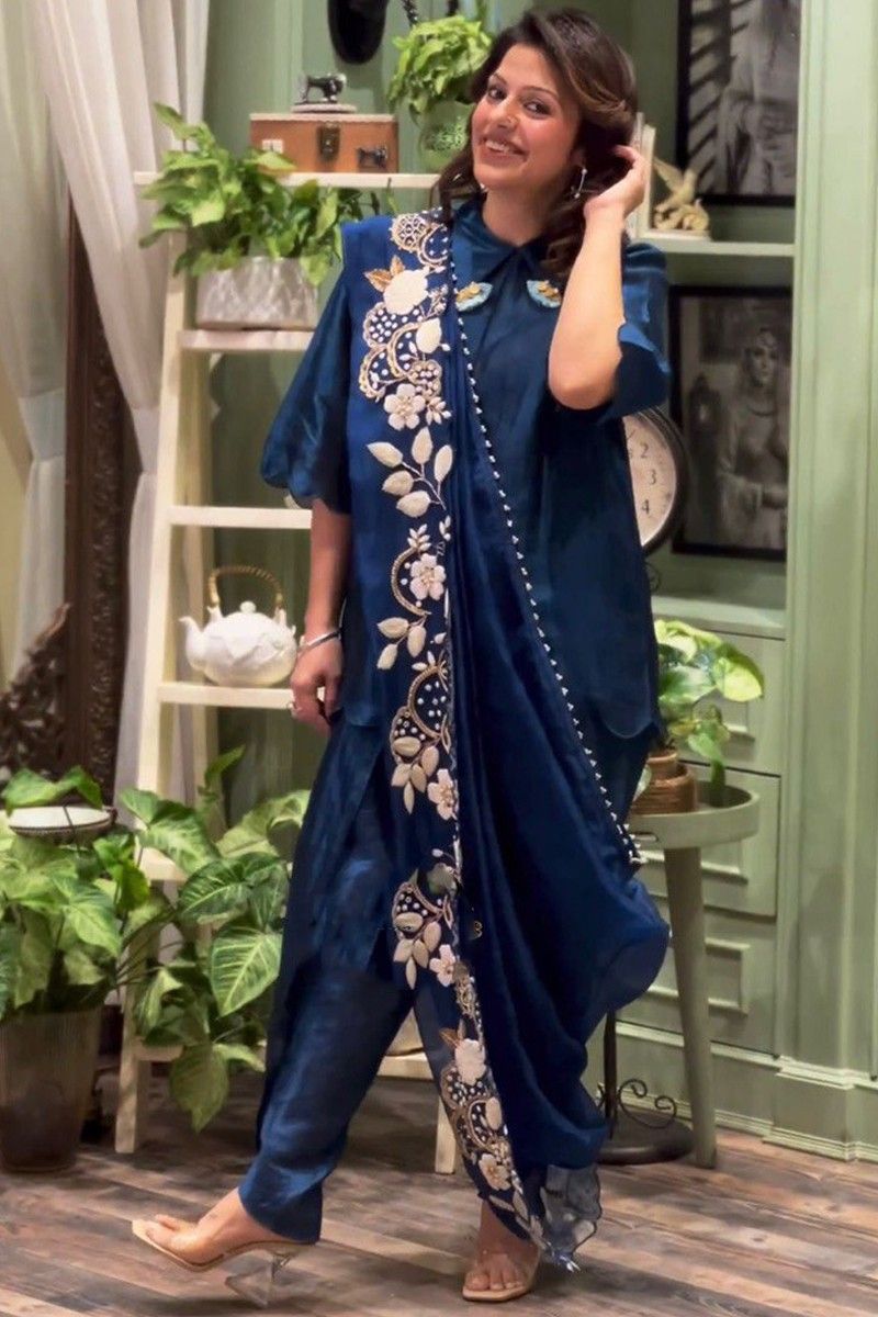 Most Trending Dhoti Style Designer Suit with Duppata