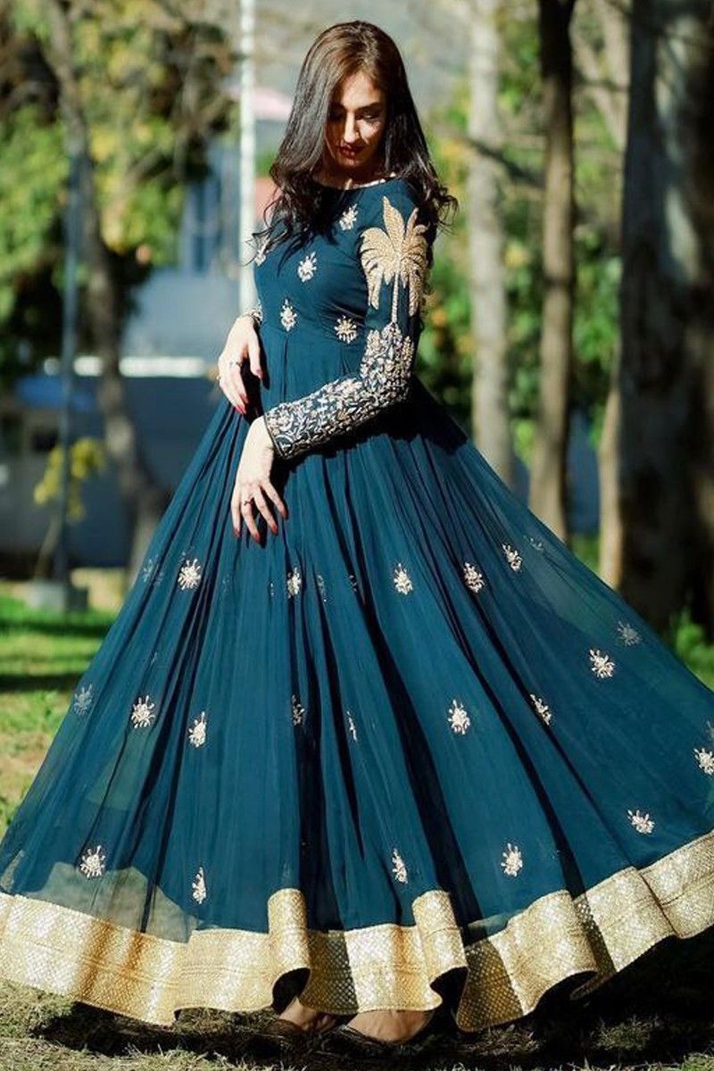 Peacock Blue Drape Dress – ADI