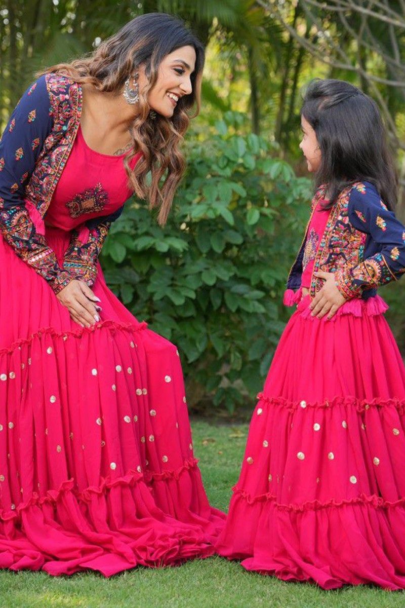 38 Mother Daughter Matching Lehengas Collection :textileexport