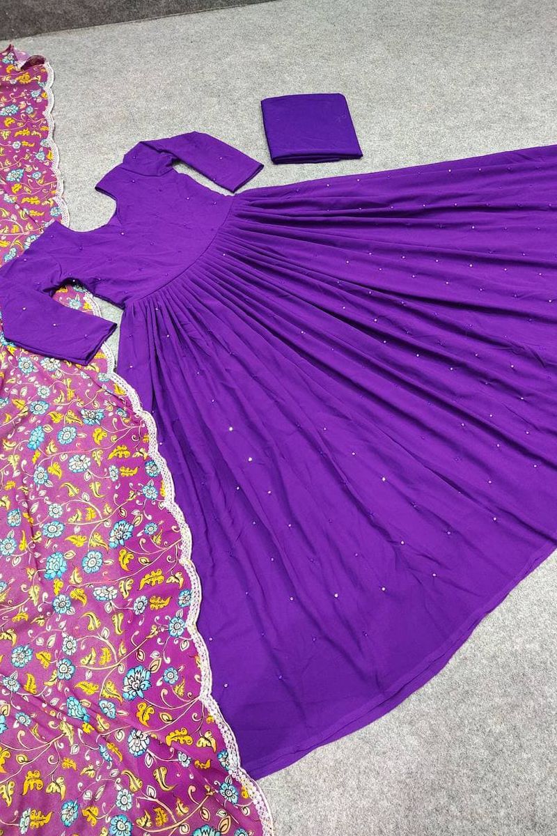 DIY Anarkali Dress Cutting And Stitching, Convert Old Saree Into Beautiful Anarkali  Dress - YouTube