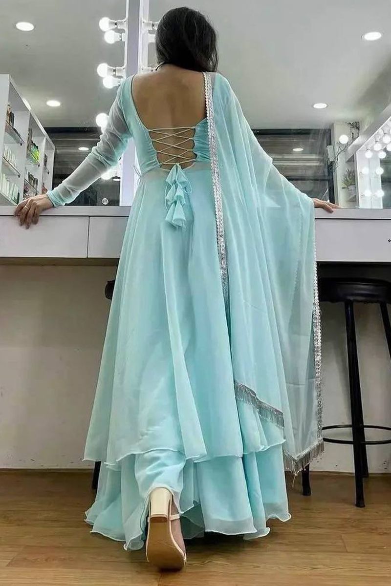 Buy Sky Blue Dresses & Frocks for Girls by TITRIT Online | Ajio.com