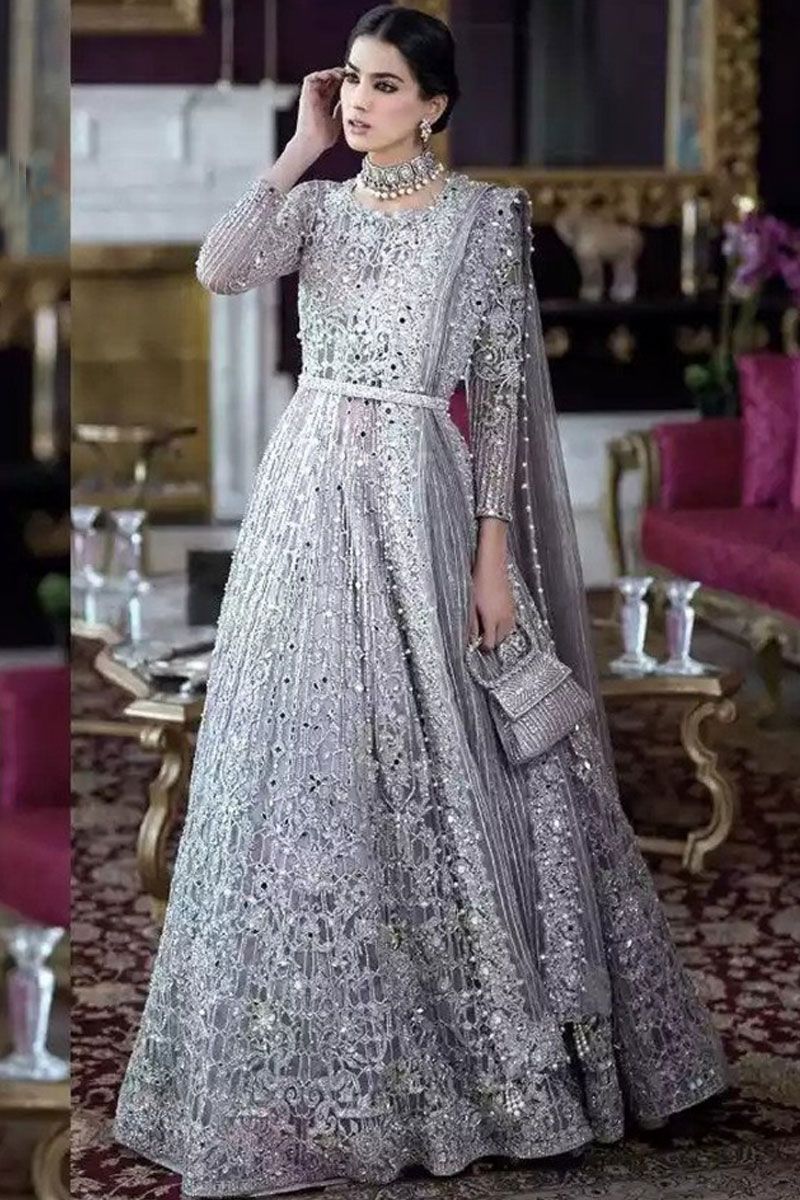 Heavy Embroidery Work Party Wear Pakistani Style Suit – krazy kolours