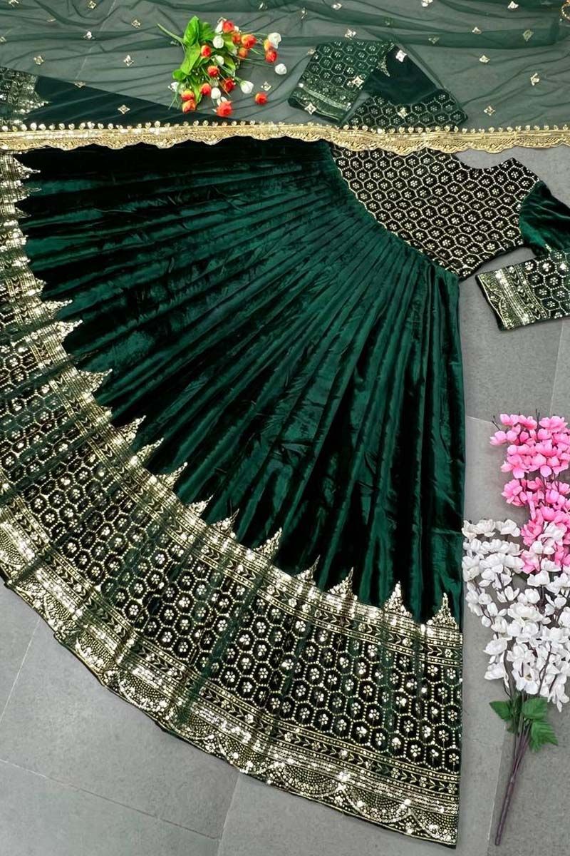 Zenaida Emerald Green Cutout High Slit Velvet Gown – Miss Circle