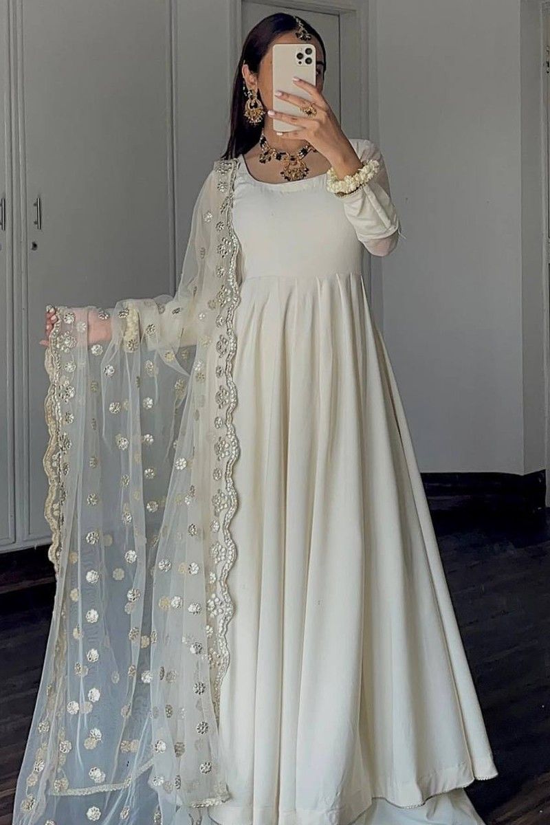 rayon Printed Designer Anarkali Gown, Full Sleeve, Black at Rs 369 in Surat