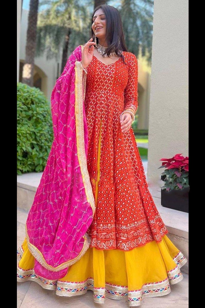 Yankita Kapoor Style Multi Color Palazzo Salwar Suit