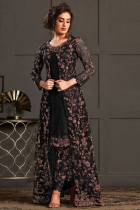 Black Embroidery Work Salwar Suit