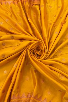 Haldi Special Yellow Pure Banarasi Silk Saree