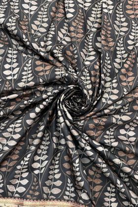 Multi Color Digital Printed Saree In Dola Silk