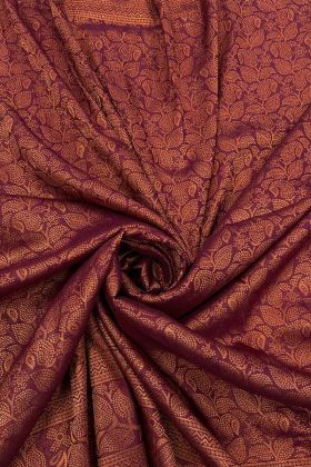 Purple Kuber Pattu Silk Weaving Work Saree
