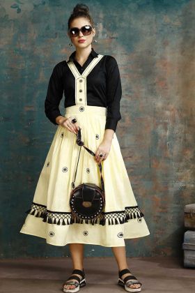 Stylish Rayon Cotton Designer Kurti For Girls