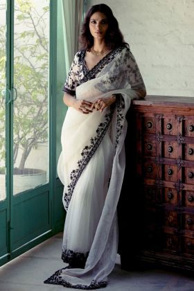 White Saree: Buy White Saree Online in India at low prices - Snapdeal