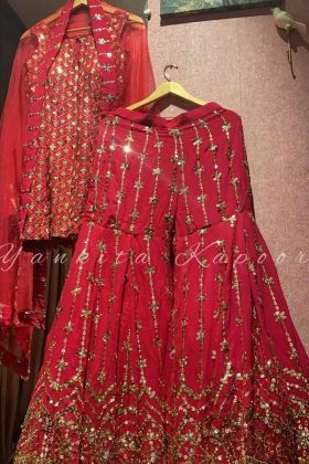 Yankita Kapoor Launched Bright Pink Sharara Suit