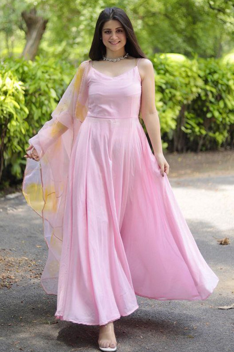 Dresses | Light Pink Anarkali Suit | Poshmark
