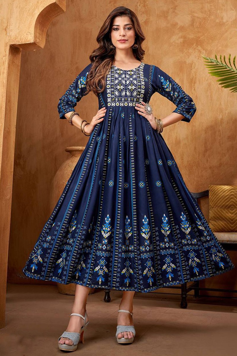Flair Style 1 By Passion Tree Festive Wear Wholesale Anarkali Kurtis - The  Ethnic World